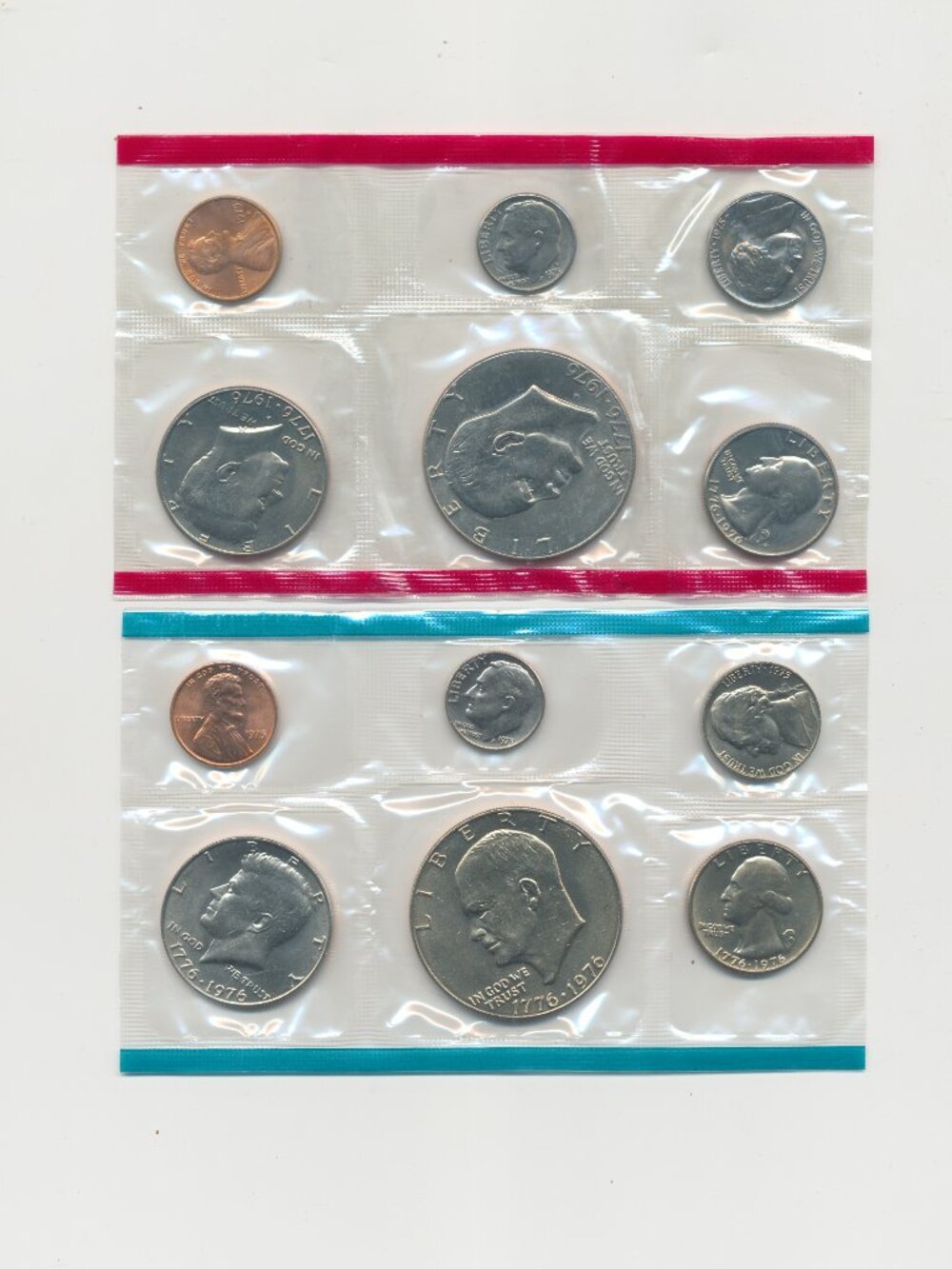 1975 US Mint Uncirculated 12 Coin Set Complete w/Ike Dollars